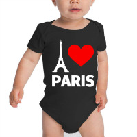 Paris Eiffel Tower Pullover Hoodie   I Love Paris For Girls Baby Bodysuit | Artistshot