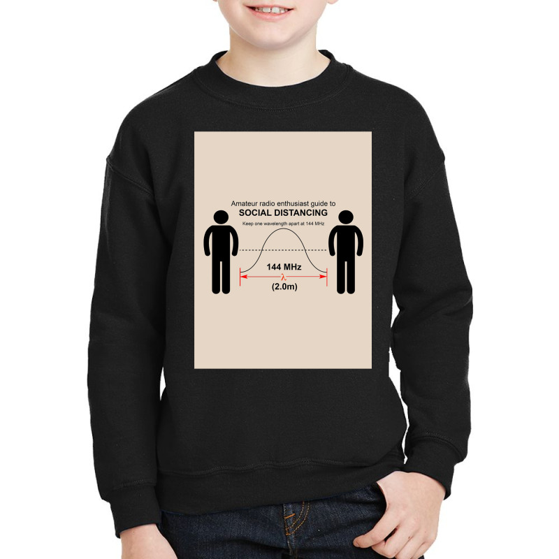 Amateur Radio Social Distancing Youth Sweatshirt by pertio | Artistshot