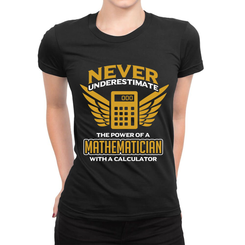 Math Calculator Ladies Fitted T-Shirt by cm-arts | Artistshot