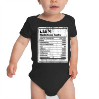 Liam Nutrition Facts Funny Name Humor Nickname Sarcasm T Shirt Baby Bodysuit | Artistshot