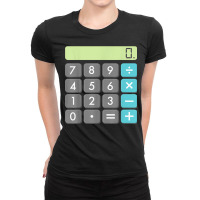 Calculator Halloween Costume Shirt Math Geek Cool Scary Gift T Shirt Ladies Fitted T-shirt | Artistshot