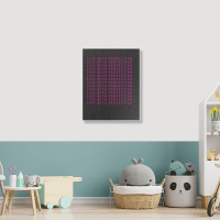 Live With Perfection Pink Typography Pattern Aesthetic Portrait Canvas Print | Artistshot