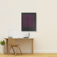 Live With Perfection Pink Typography Pattern Aesthetic Portrait Canvas Print | Artistshot