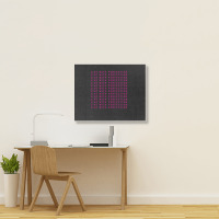 Live With Perfection Pink Typography Pattern Aesthetic Landscape Canvas Print | Artistshot