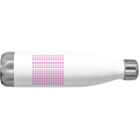 Live With Perfection Pink Typography Pattern Aesthetic Stainless Steel Water Bottle | Artistshot