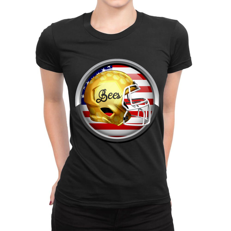 American Football Bees, American Football Bee, American, Football Bees Ladies Fitted T-shirt | Artistshot