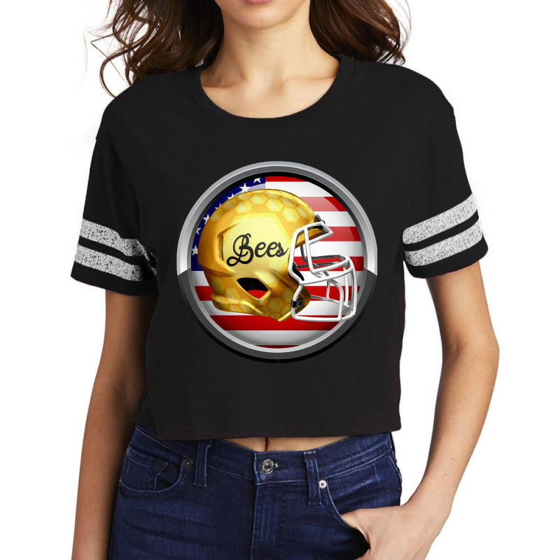 American Football Bees, American Football Bee, American, Football Bees Scorecard Crop Tee | Artistshot