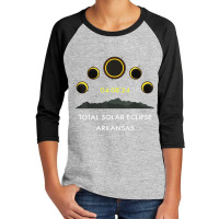 America Totality 04 08 24 Total Solar Eclipse 2024 Arkansas Youth 3/4 Sleeve | Artistshot