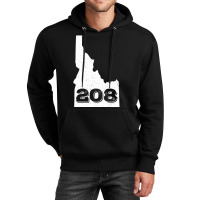 Area Code 208 Boise Idaho Home State Unisex Hoodie | Artistshot