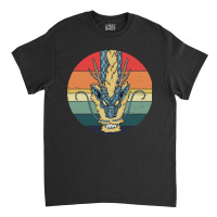 Oriental Blue Dragon, Oriental Blue Dragons, Oriental Blue Dragon Retr Classic T-shirt | Artistshot