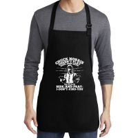 Chuck Norris Doesn't Play Hide And Seek Quote Medium-length Apron | Artistshot