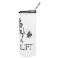 Deadlift Funny Halloween Skeleton Weight Lifting Workout Tank Top Skinny Tumbler | Artistshot