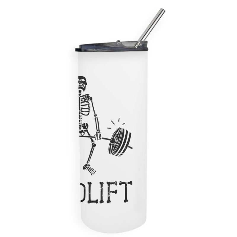 Deadlift Funny Halloween Skeleton Weight Lifting Workout Tank Top Skinny Tumbler | Artistshot