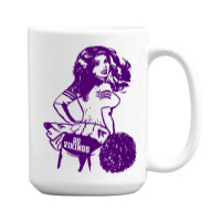 Minnesota Retro Cheerleader 15 Oz Coffee Mug | Artistshot