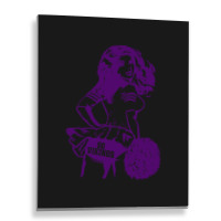 Minnesota Retro Cheerleader Metal Print Vertical | Artistshot