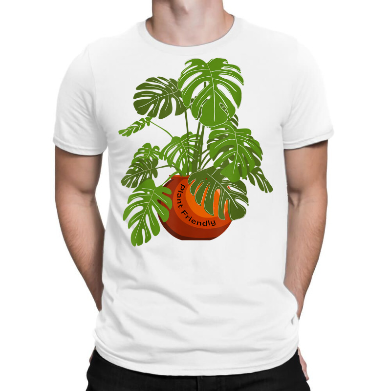 Monstera Potted Plant Friendly Plant Love Gardener Botanist T Shirt T-Shirt by cm-arts | Artistshot