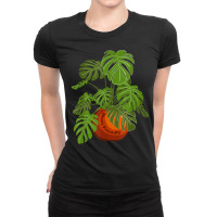 Monstera Potted Plant Friendly Plant Love Gardener Botanist T Shirt Ladies Fitted T-shirt | Artistshot