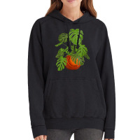 Monstera Potted Plant Friendly Plant Love Gardener Botanist T Shirt Vintage Hoodie | Artistshot