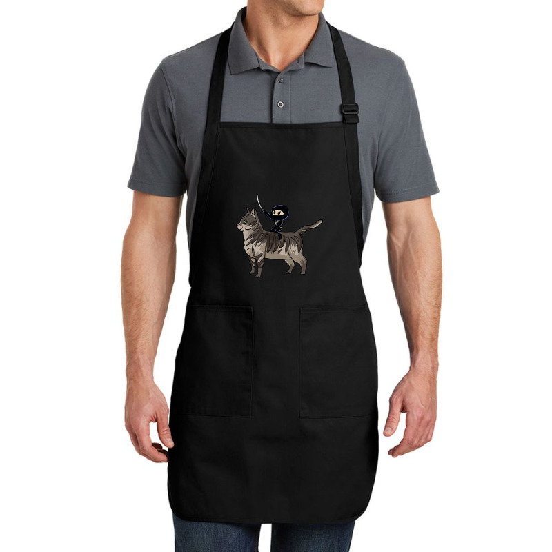 American Curl Cat Tomo Ninja Riding Fantasy Anime Full-length Apron | Artistshot