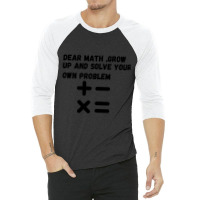 Math Quote 3/4 Sleeve Shirt | Artistshot