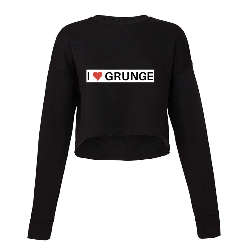 90s I Love Grunge Music Cropped Sweater by Kosdapen517 | Artistshot