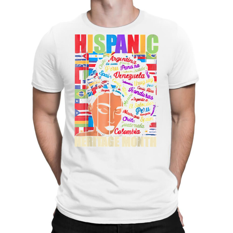 Hispanic Heritage Month Latin Country Flags T Shirt T-Shirt by cm-arts | Artistshot