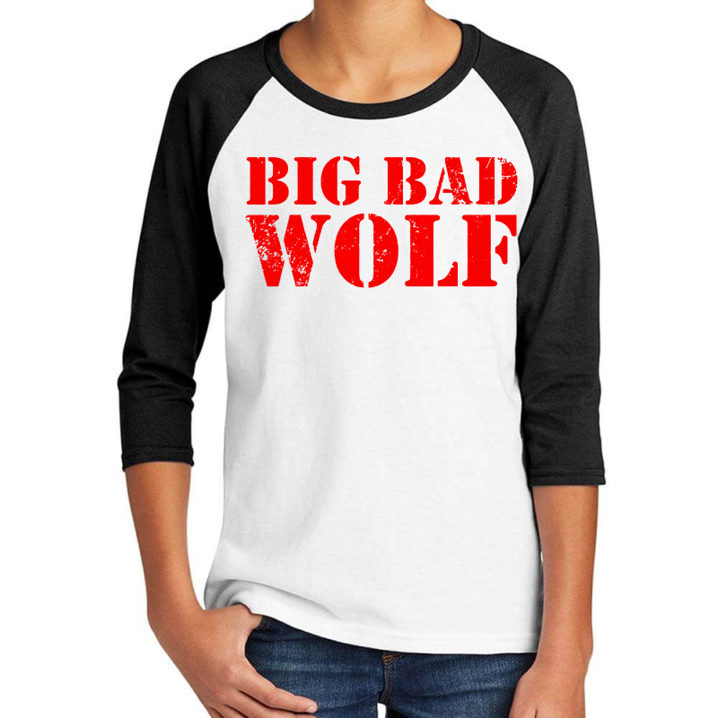 Big Bad And Wolf Funny Wolves Youth 3/4 Sleeve by GassPoll | Artistshot