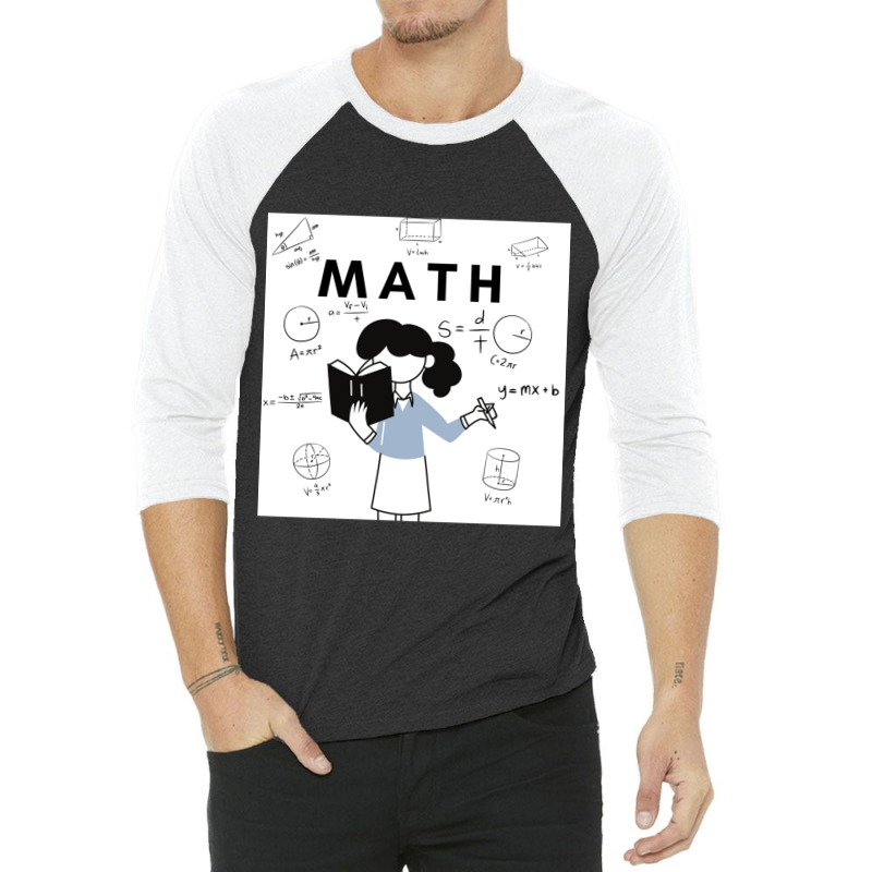 School Subject Maths 3/4 Sleeve Shirt | Artistshot