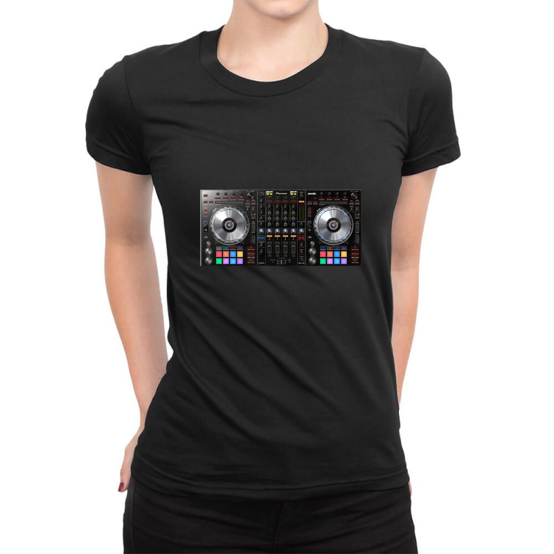 Pioneer Dj Pro Ladies Fitted T-Shirt by cm-arts | Artistshot