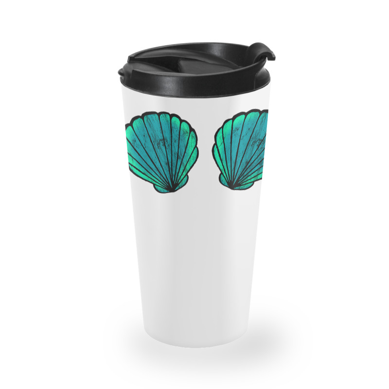 Seashell Mermaid Brassiere Bikini Bra Clam Shell T Shirt Travel Mug | Artistshot