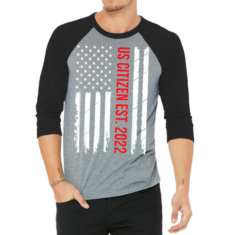 Proud Us Citizenship Decoration American New Usa Citizen 3/4 Sleeve Shirt | Artistshot