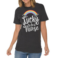 Lucky To Be A Nurse School St Patricks Day Gift Vintage T-shirt | Artistshot