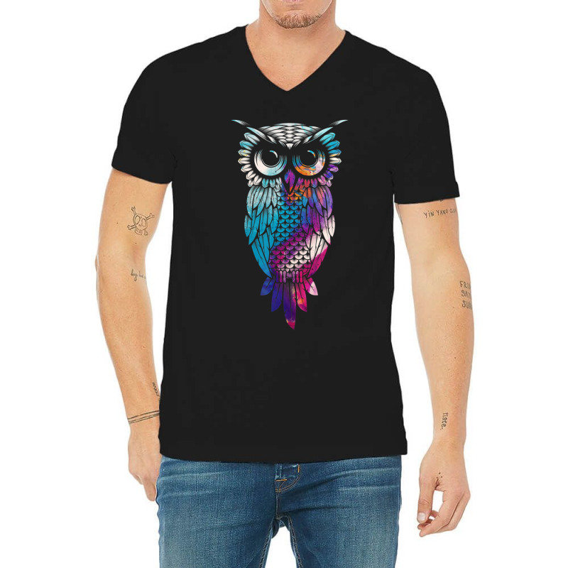 Bird Nature Animal Lover Owl V-Neck Tee by Kanmopsuk45 | Artistshot