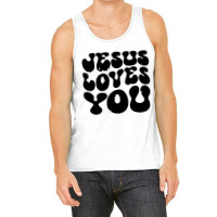 Vintage Retro Jesus Loves You Christian Tank Top | Artistshot