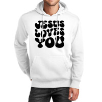 Vintage Retro Jesus Loves You Christian Unisex Hoodie | Artistshot