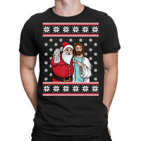 Christmas Drinking Party Santa Jesus Jingle Bro Coquito Ugly T-shirt | Artistshot