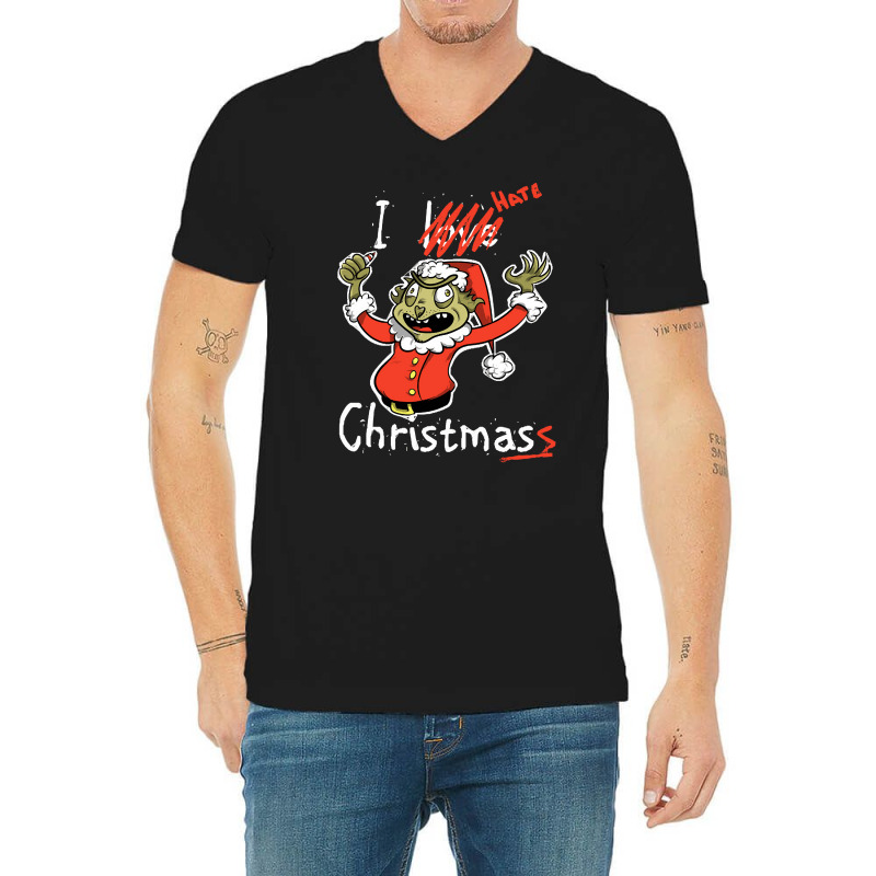 Grinch Hates Christmas, Grinch Hate Christmas, Grinch Hates, Christmas V-Neck Tee by SHKUNLUD | Artistshot