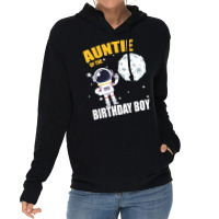 Auntie Of The Astronaut Birthday Boy Matching Lightweight Hoodie | Artistshot