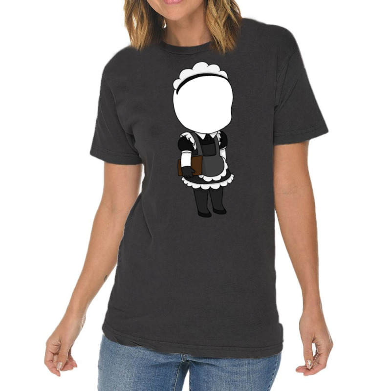 Slenderman Maid Chibi Vintage T-shirt | Artistshot