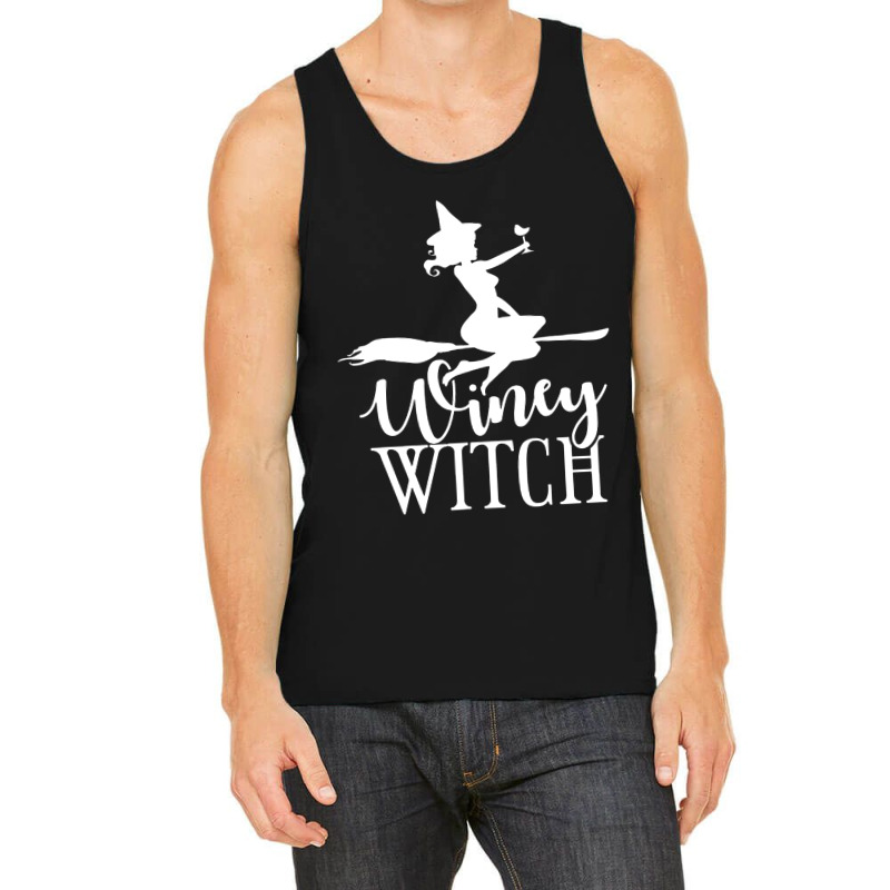 Winey Witch Funny Adult Tank Top | Artistshot