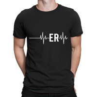 Emergency Medicine Physician Nurse Gift Er Heartbeat Long Sleeve T Shi T-shirt | Artistshot