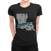 State Of Louisiana, State Of Louisiana Vintage, Louisiana State Flag, Ladies Fitted T-shirt | Artistshot