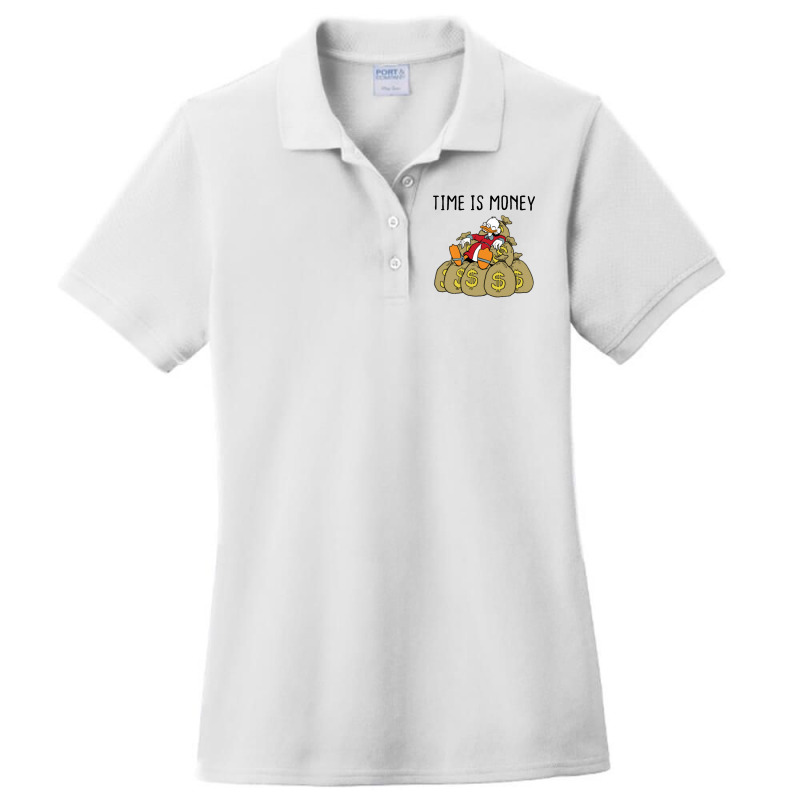 Time Is Money Scrooge Ladies Polo Shirt by MOSESWOODSS | Artistshot