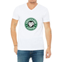 Crouch End Coffee V-neck Tee | Artistshot