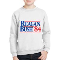 Reagan Bush '84 Vintage Republican Raglan Baseball Tee Youth Sweatshirt | Artistshot