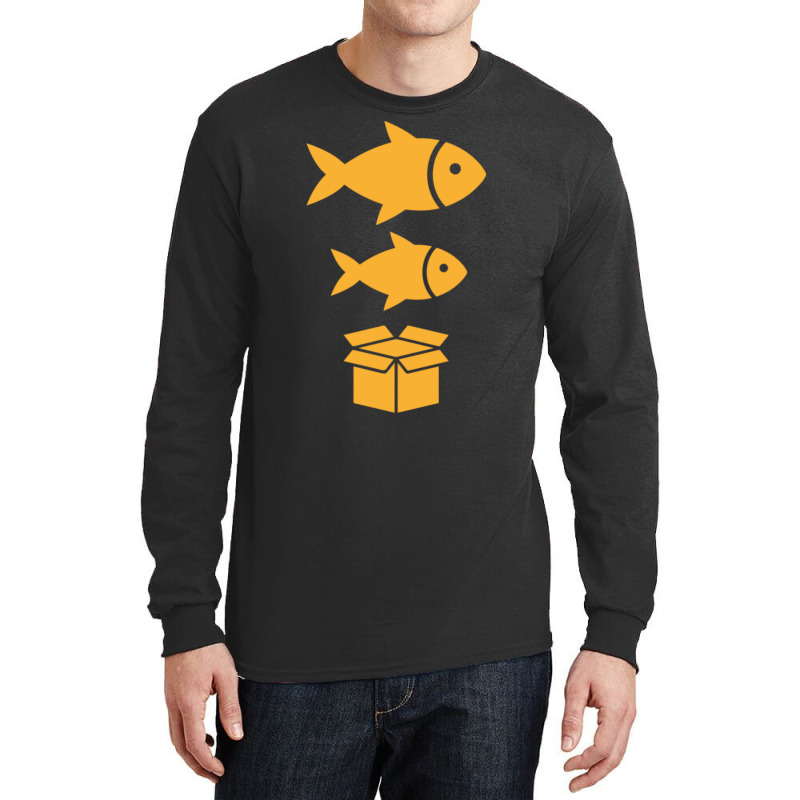 Big Fish, Little Fish, Cardboard Box Long Sleeve Shirts by cm-arts | Artistshot