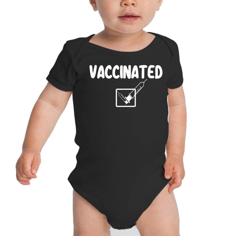 Vaccinated Check Mark Vaccine I Got Vaccinated T Shirt Baby Bodysuit by cm-arts | Artistshot