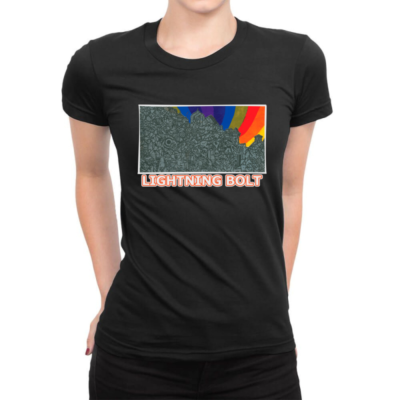 Lightning Bolt Ladies Fitted T-Shirt by SpencerLarsen | Artistshot