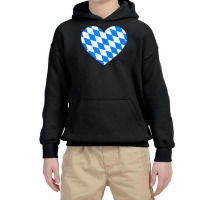 Love Germany State Bavaria Flag Colors Blue Diamonds T Shirt Youth Hoodie | Artistshot