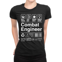 Combat Engineer Shopping Label Problem Solver T Shirt Ladies Fitted T-shirt | Artistshot